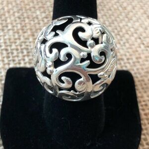 Silpada Intricate Silver Scroll Ring